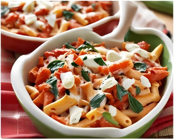 Baked Penne Cottage Cheese