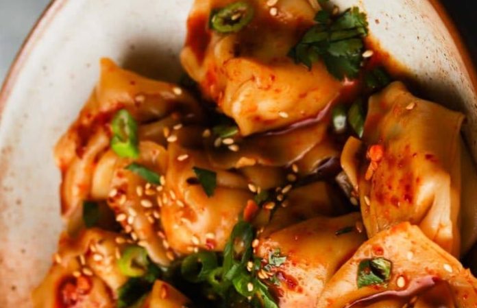 Spicy Chicken Wontons