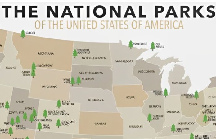 Nationa Parks Unites States Maps