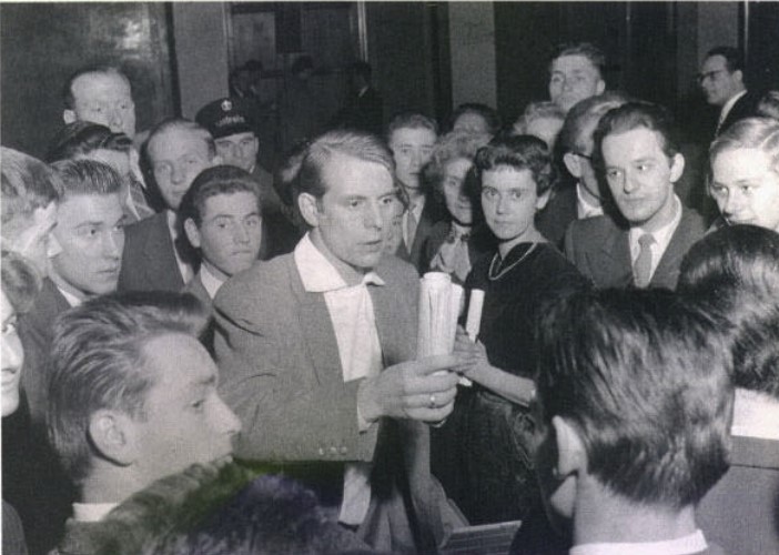 The Top 10 Most Pioneering Yet Ground Breaking Classical Music | Stockhausen after a performance of Gesang der Jünglinge in Munich, 1956. 