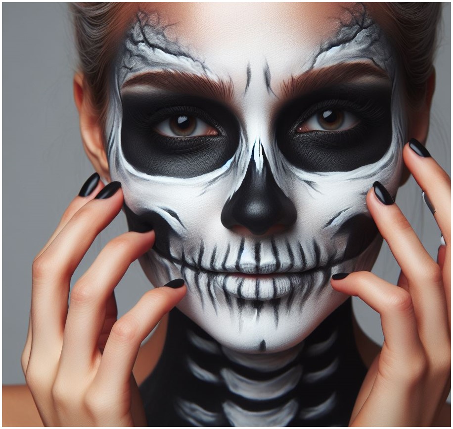 Skeleten makeup