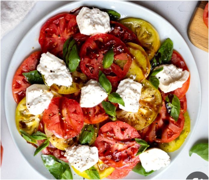 Burrata with Heirloom Tomatoes