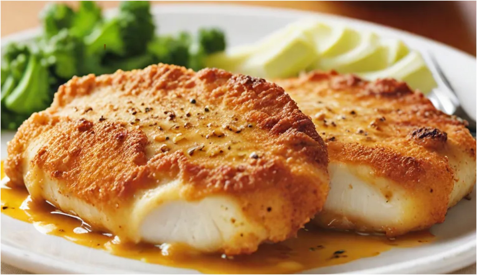 Cheesy pork cutlets