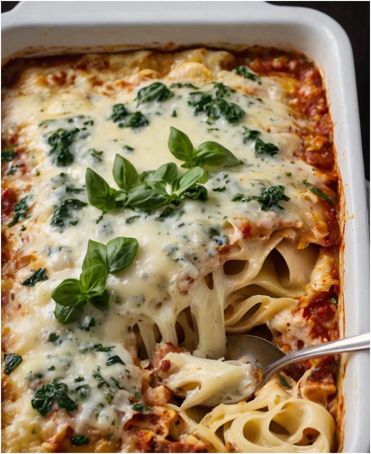 White Cheese Chicken Lasagna