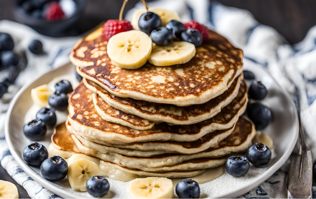 Wholesome Greek Yogurt Banana Pancakes