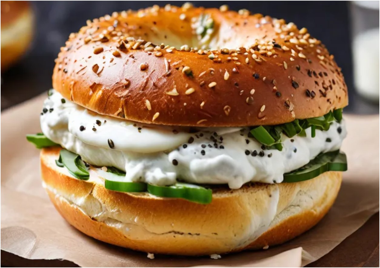 Bagel with Greek Yogurt