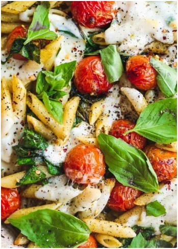 Caprese Caesar Pasta Salad