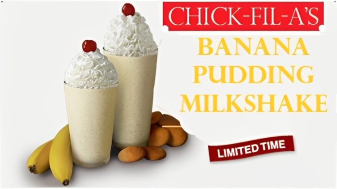 Chick Fil A's Banan Pudding Milkshake