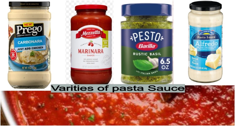 Varities of Pasta Sauce